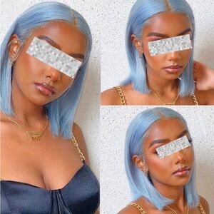 Light Blue Bob Wig